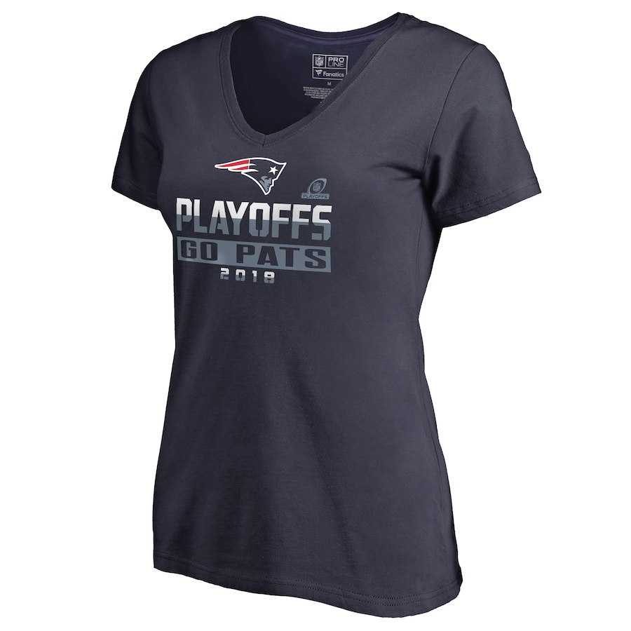 Women Patriots Navy 2018 NFL Playoffs Go Pats T-Shirt,We sell and wholesale Women Patriots Navy 2018 NFL Playoffs Go Pats T-Shirt on line form chian!